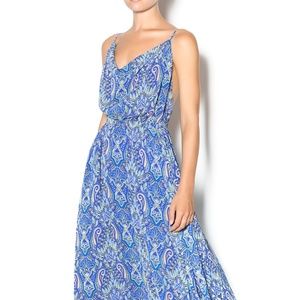 PAISLEY MIDI DRESS Sugar + Lips size Small
